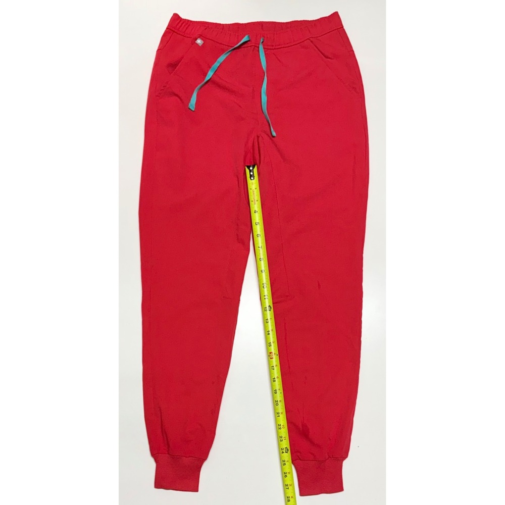 FIGS Zamora Jogger Scrub Pants Red XS M23SW2016 Technical Collection Teal Cord
